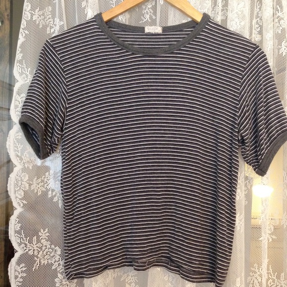 John galt grey striped shirt