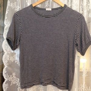 John galt grey striped shirt