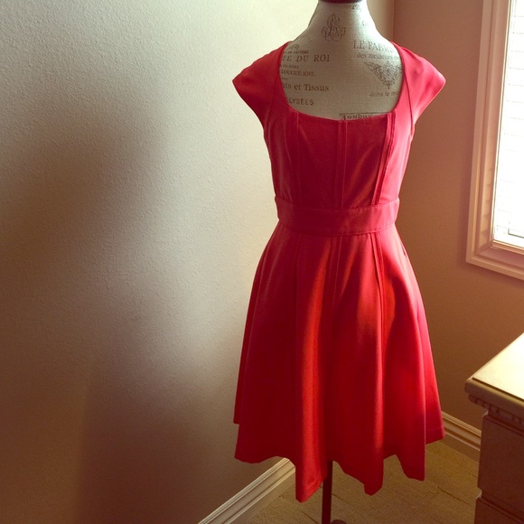 NWT Vince Camuto red fit and flare dress