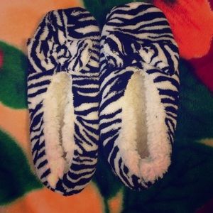 Zebra Slippers