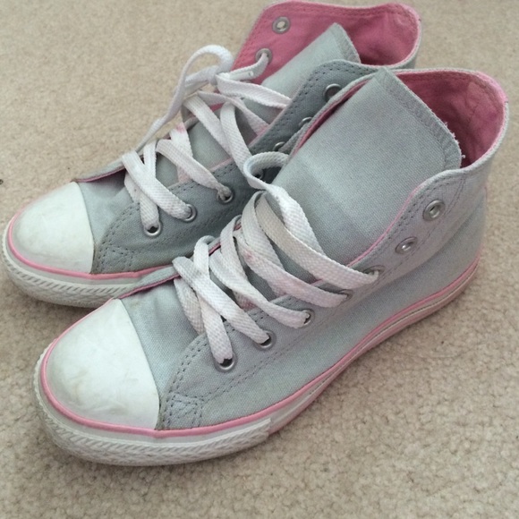 Pink and grey chucks