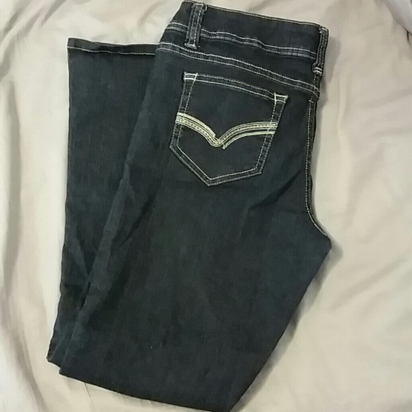 Cute stretch boot leg jeans