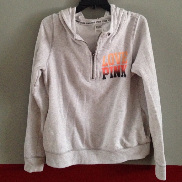 Vs pink half zip! Some pilling