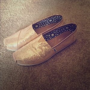 TOMS Gold Shoes