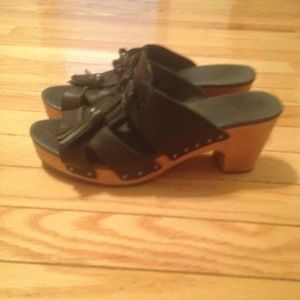 UGG Leather Chunk Heels