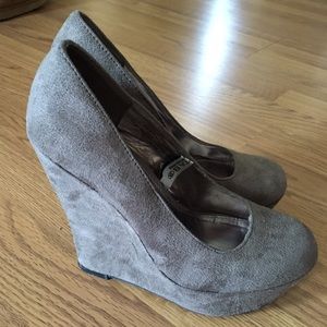 Suede Wedges