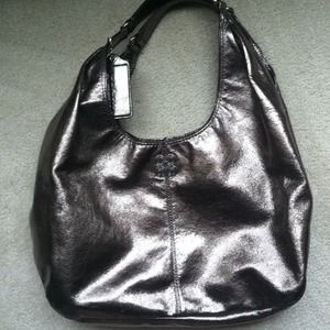Authentic pewter coach purse