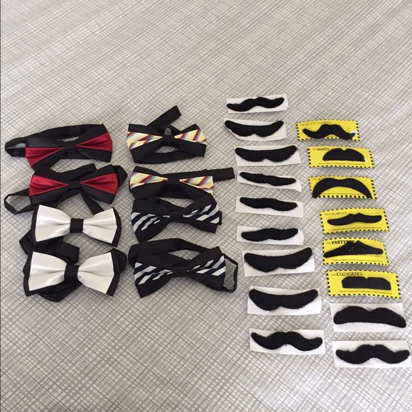 Accessories - Adult bow ties and mustaches