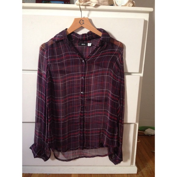 Brand New Maroon Flannel