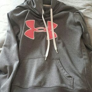 Pink Grey Under Armour Hoodie