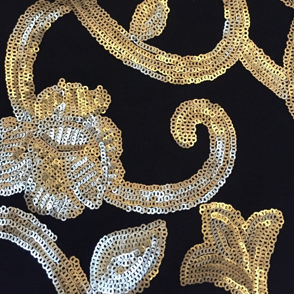 GOLD SEQUIN BODYCON DRESS - Picture 3 of 4