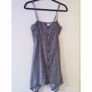 black and white flower dress