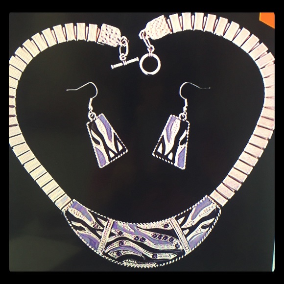 Gray Black Carve Crystal Alloy Stud Earring set