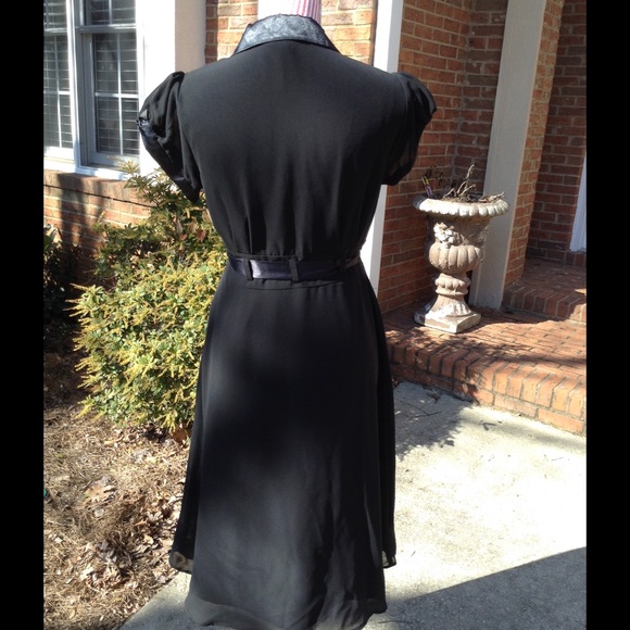 ❌SOLD❌Black Dress with Sash - Picture 3 of 3