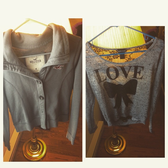A shirt and a hoodie