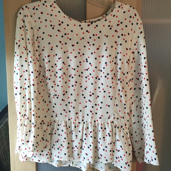 Peplum polka-dot shirt from H&M