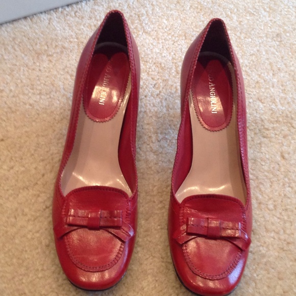 Women Enzo Angiolini Red dress shoes size 7 1/2