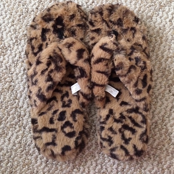 Cheetah Print Slippers