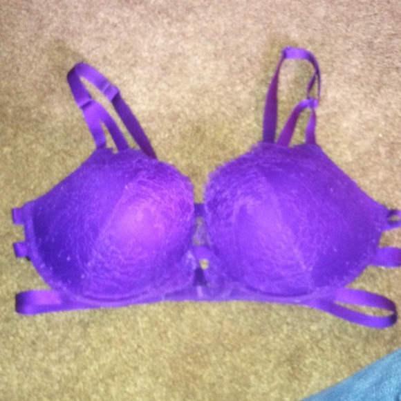 Purple Strappy Victoria Secrets Push Up Bra