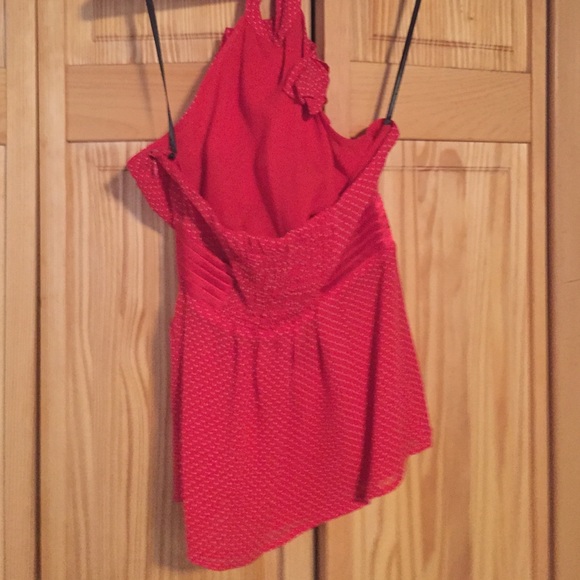 Red polka dot Bebe halter top - Picture 2 of 2