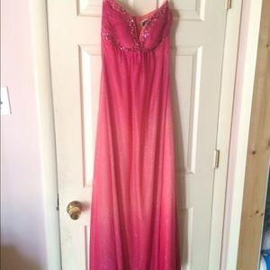 Shades of Pink Prom Dress