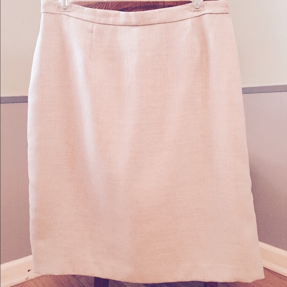 Linen lined pencil skirt