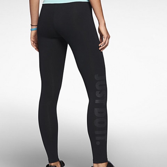 Nike Pants - Nike LegASee Logo Shine Leggings