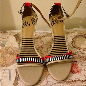 Dolce Vita Suki Candy Apple Striped Heels