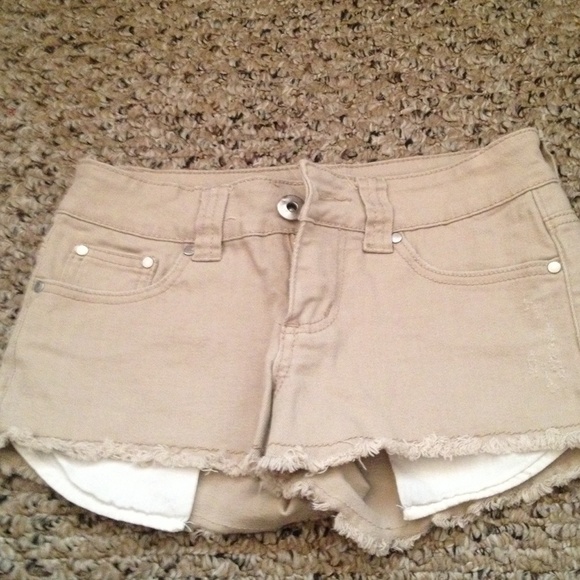 Tan Denim Forever 21 Shorts