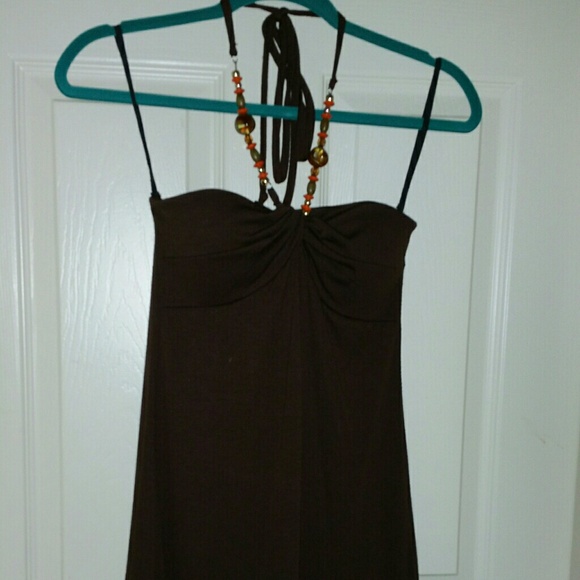 Brown/ orange dress