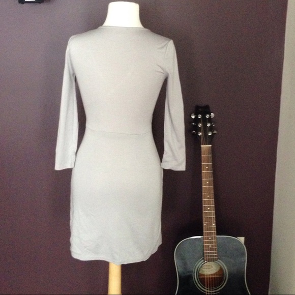 Urban Outfitters Tulip wrap dress in lilac gray - Picture 3 of 4