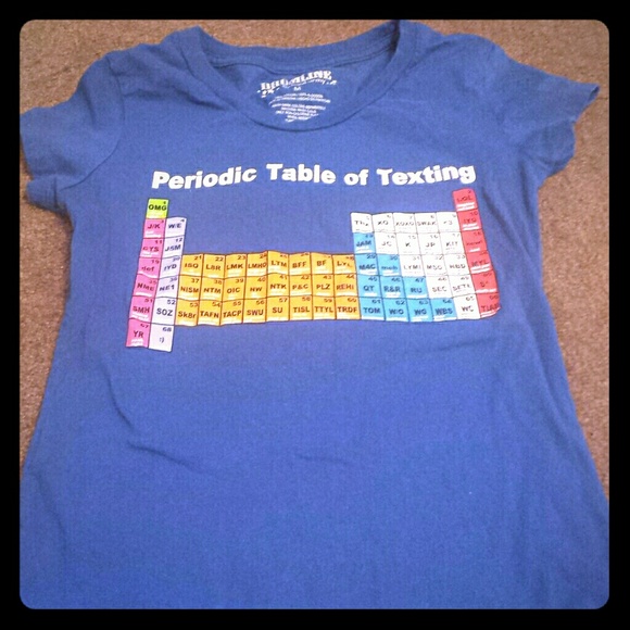 Loyal Army Tops Periodic Table Of Texting Shirt Poshmark
