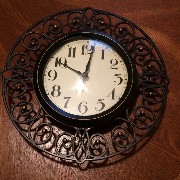 Small black hanging clock
