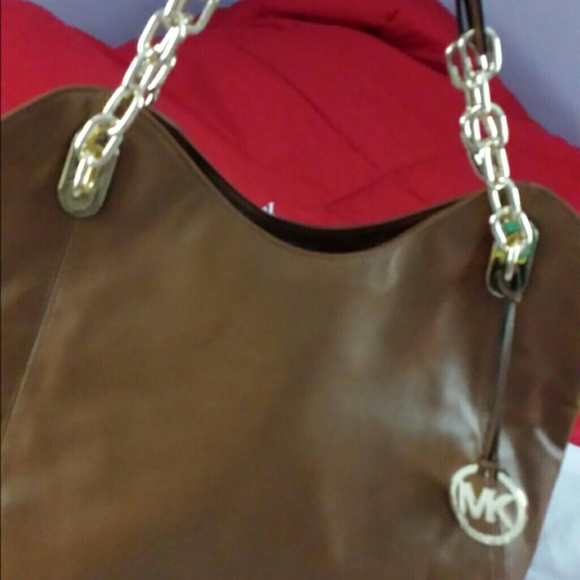 Michael Kors Lilly leather tote in walnut - Picture 3 of 3