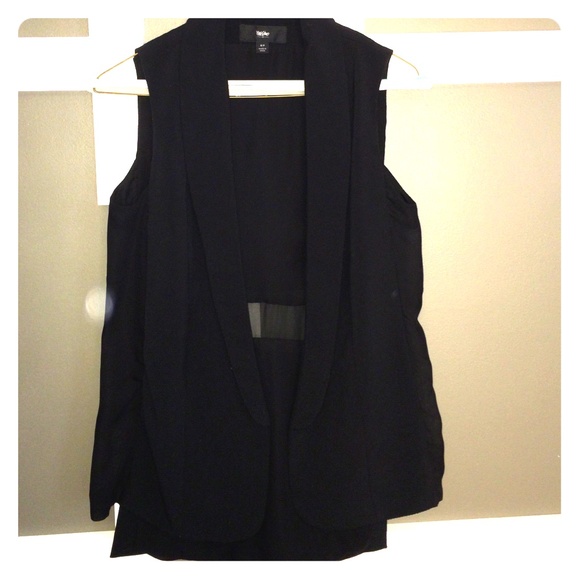 CBlack Blazer Vest