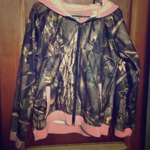 Camo sweatshirt.