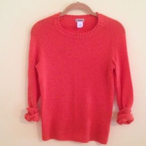 J. Crew Orange Crew Neck - Cashmere Blend