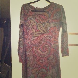Nally & Millie USA long-sleeve flower print dress
