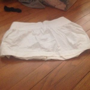 White skater skirt