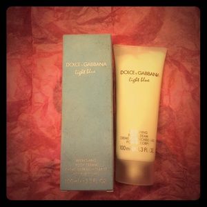 Dolce and Gabanna light blue body cream