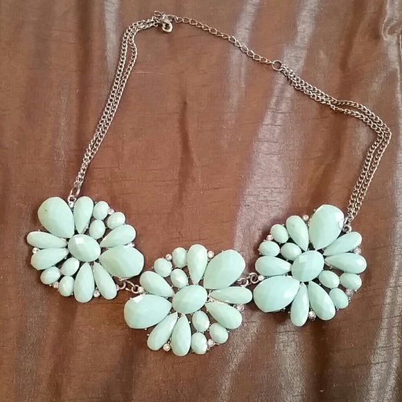 Teal summer necklace