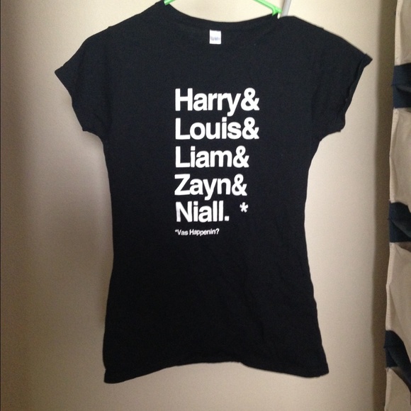 One direction name t shirt