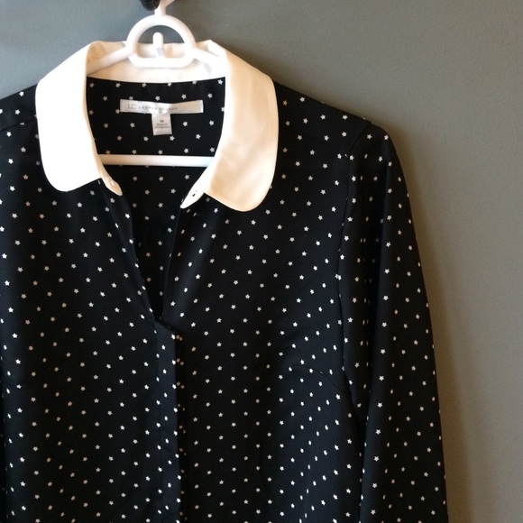 LC Lauren Conrad Tops - Star print chiffon blouse