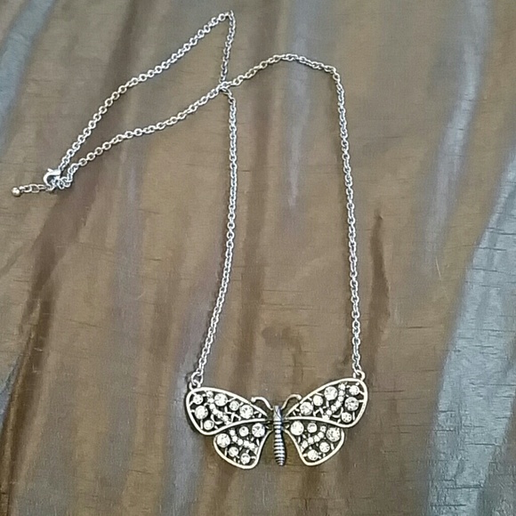 Vintage butterfly necklace