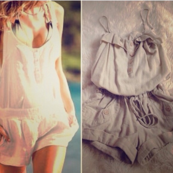 Tan Romper