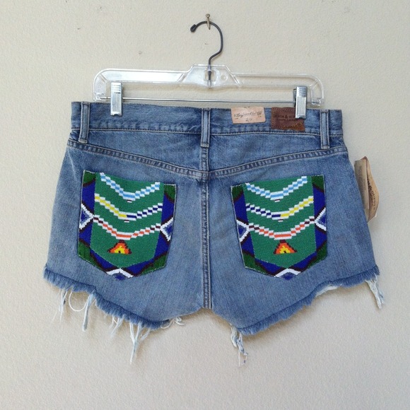 Denim & Supply Ralph Lauren Pants - Beaded festival shorts