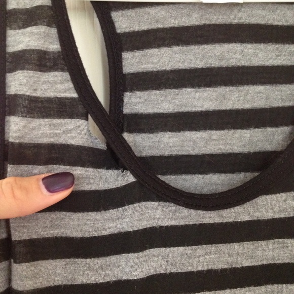 Grey & Black Striped Maxi - Picture 4 of 4