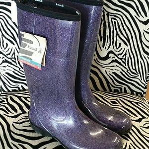 glitter rain boots womens