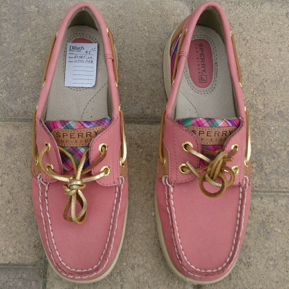 Pink Red Sperry Bluefish- Rainbow Plaid