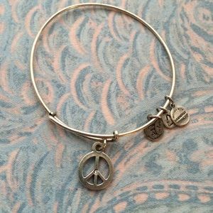 AUTHENTIC Alex and Ani Peace charm necklace